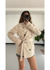Xenia Aksesuarlı Trençkot - Bej
