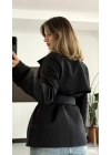 Xenia Aksesuarlı Trençkot - Siyah