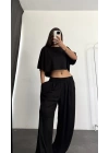 Yelda Crop Takım - Siyah