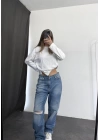 Yırtık Boyfriend Jean
