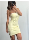 Yulia Mini Elbise - Sarı