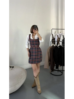 Avis Gömlek Detay Elbise - Bordo