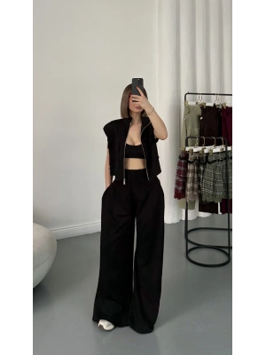 Isabel Yelekli Eşofman Takım - Siyah