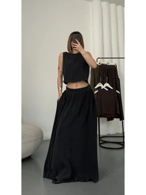 Almina Etekli Yakım - Siyah