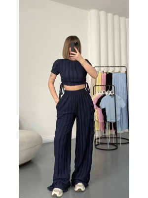 Molly Büzgülü Takım - Lacivert