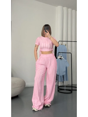 Molly Büzgülü Takım - Pembe