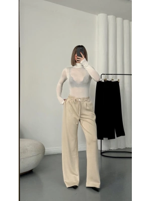 Clara İpli Pantolon - Bej