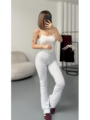 Loren İspanyol Tayt Pantolon - Gri