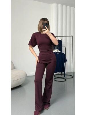 Sona Kuşaklı Modal Takım - Bordo