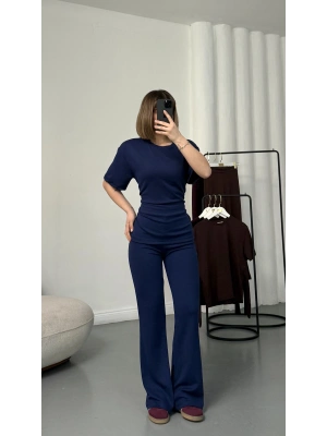 Carla Polo Yaka Takım - Lacivert