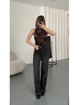 Jazz Wide Leg Jean - Füme