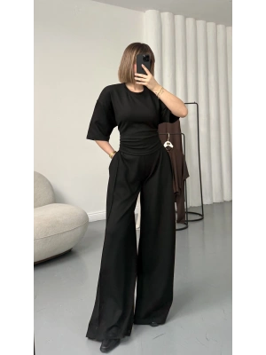Rosa Bağlamalı Takım - Siyah