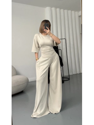 Rosa Bağlamalı Takım - Taş