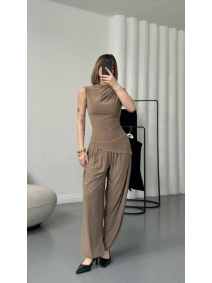 Freya Şalvar Takım - Vizon