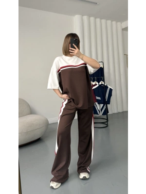 Lake Şeritli Takım - Kahve