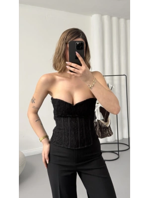 Harlow Straplez Büstiyer - Siyah