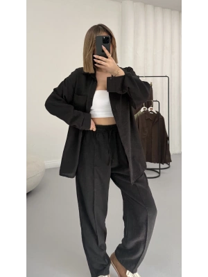 Minna Keten Takım - Siyah