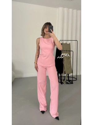 Linda Crep Takım - Pembe