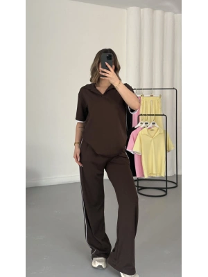 West Polo Yaka Takım - Kahve