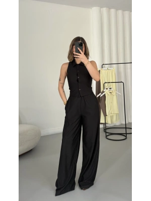 Shee Yelekli Takım - Siyah