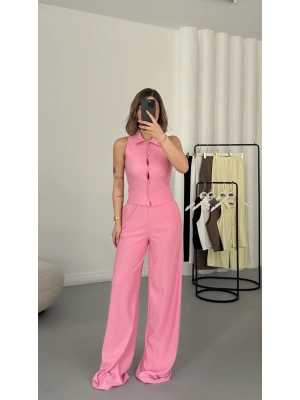 Shee Yelekli Takım - Pembe