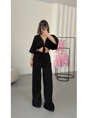Darcy Bağlamalı Takım - Siyah