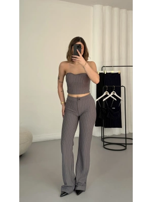 Joe Çizgili Takım - Gri