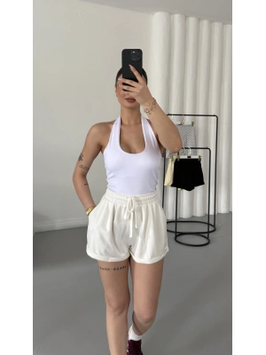 Jerry Basic Şort - Beyaz