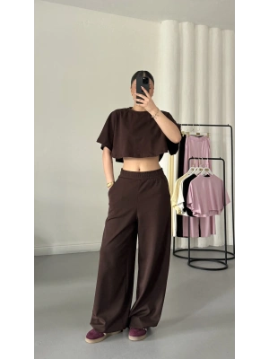 Cleo Salaş Takım - Kahve