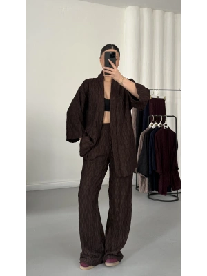 Adel Kimono Takım - Kahve