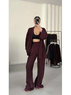 Adel Kimono Takım - Bordo