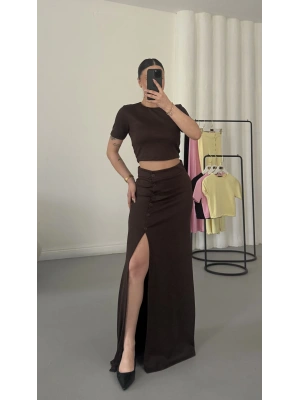 Pony Etekli Takım - Kahve