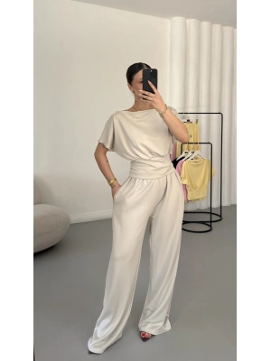 Ines Salaş Takım - Bej