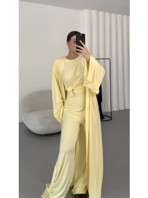 Slyvia Hırkalı Takım - Sarı
