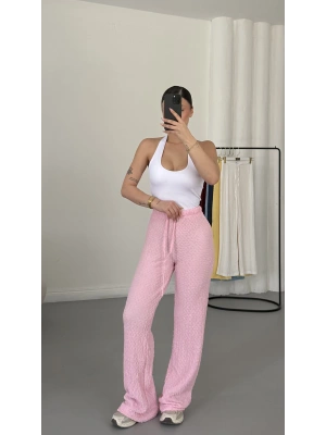 Vera Bürümcük Pantolon - Pembe