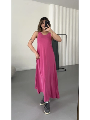Ashley Salaş Elbise - Pembe
