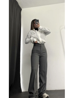 Ace Palazzo Pantolon - Gri