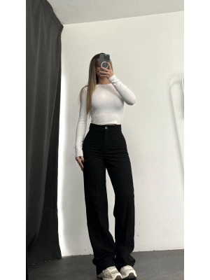 Ace Palazzo Pantolon - Siyah