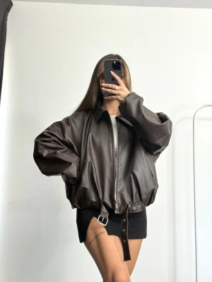 Ada Deri Ceket - Kahve