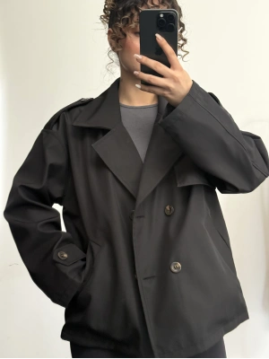 Adel Kısa Trençkot - Siyah