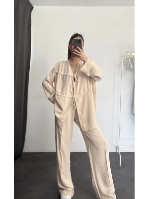 Alfie Oversize Takım - Bej