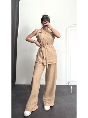 Alice Yelekli Takım - Bej