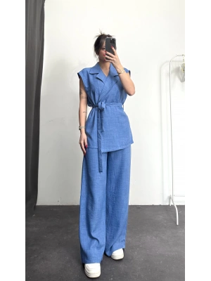 Alice Yelekli Takım - Mavi