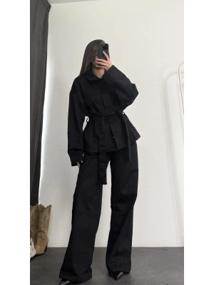 Alwin Kuşaklı Takım - Siyah