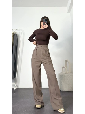 Anita Maskülen Palazzo Pantolon - Vizon