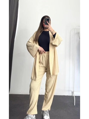 Anna Kimono Takım - Bej