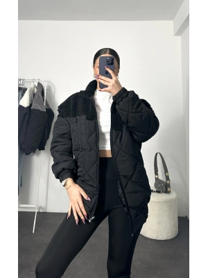 Aria Oversize Mont- Siyah