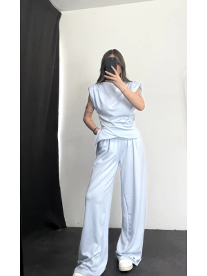 Asimetrik Drapeli Takım- Mavi