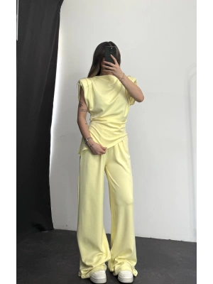 Asimetrik Drapeli Takım - Sarı