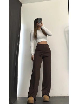Ava İspanyol Pantolon - Kahve